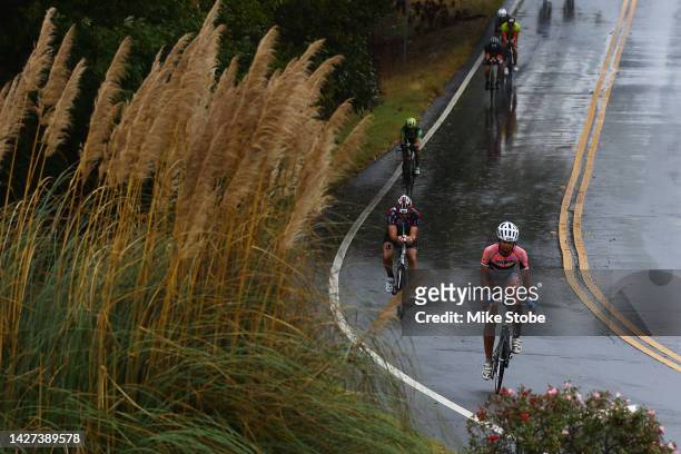 Athletes compete during the bike portion of the IRONMAN Chattanooga on September 25, 2022 in Chattanooga, Tennessee.