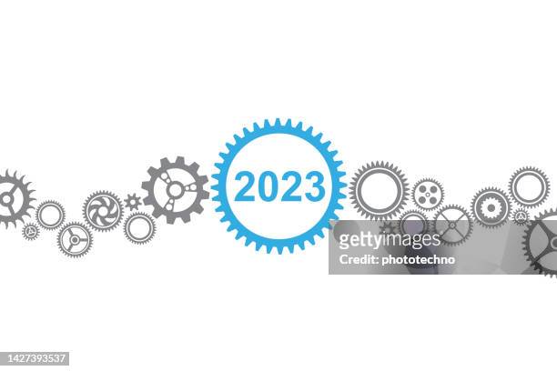 ilustrações, clipart, desenhos animados e ícones de conceitos de solução ano novo 2023 - resolução de ano novo