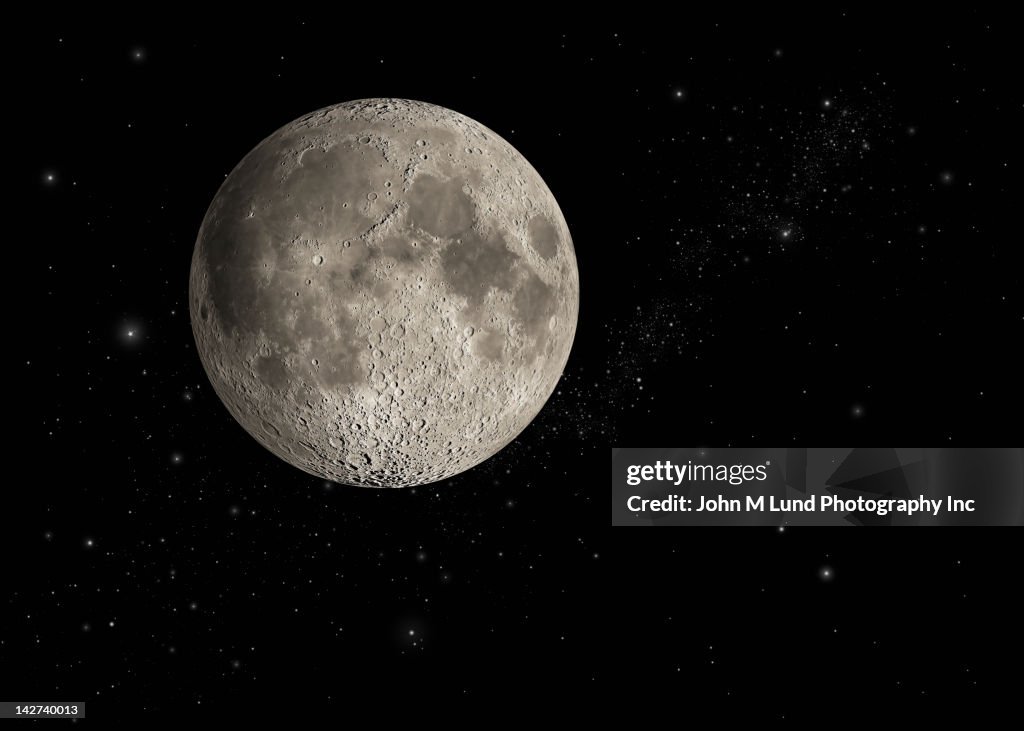 Moon in space