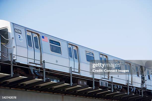 subway train, new york city, usa - new york city subway stock pictures, royalty-free photos & images