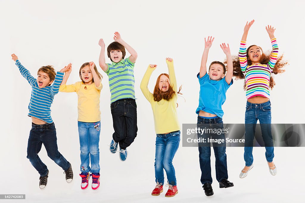 Children jumping