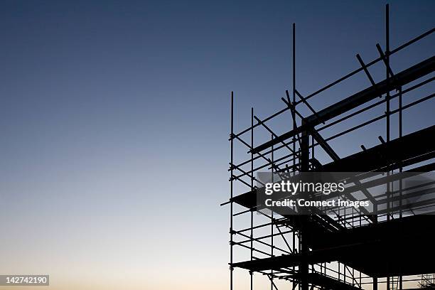 construction frame - impalcatura foto e immagini stock