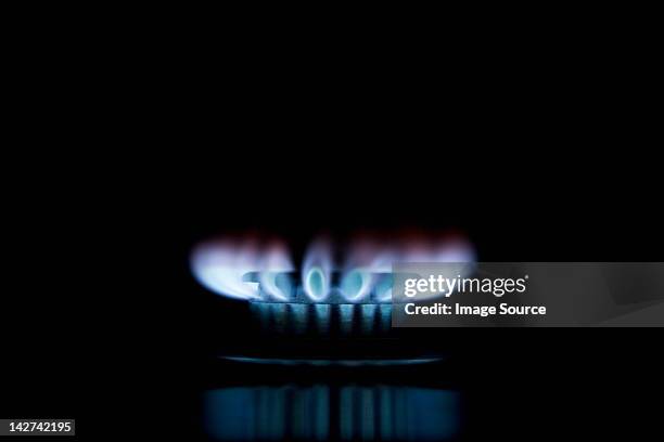 gas hob - gasbrander stockfoto's en -beelden