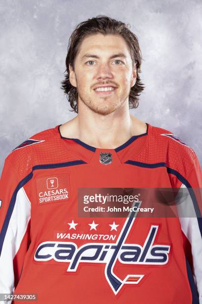 Oshie of the Washington Capitals poses for his official headshot for the 2022-2023 season on at MedStar Capitals Iceplex on September 21, 2022 in...