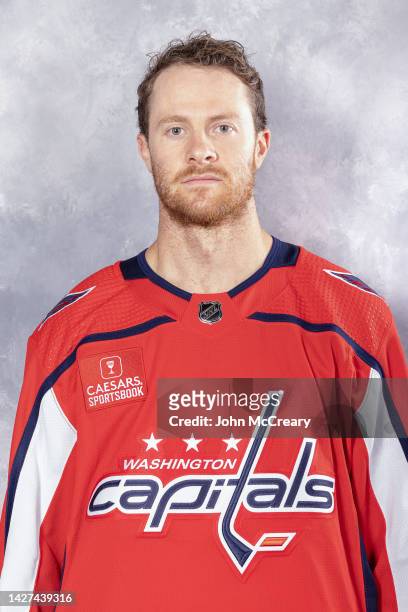 Nick Jensen of the Washington Capitals poses for his official headshot for the 2022-2023 season on at MedStar Capitals Iceplex on September 21, 2022...