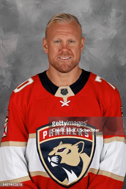 Patric Hornqvist of the Florida Panthers poses for his official headshot for the 2022-2023 NHL season on September 21, 2022 at the Florida Panthers...