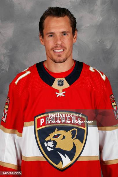 Nick Cousins of the Florida Panthers poses for his official headshot for the 2022-2023 NHL season on September 21, 2022 at the Florida Panthers...