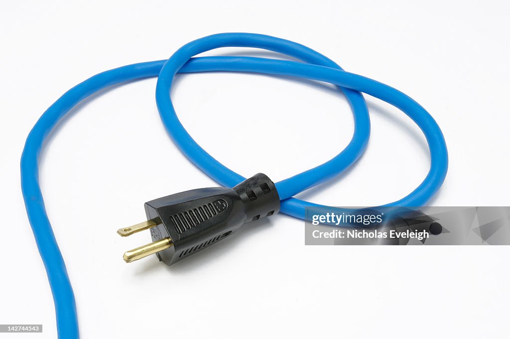 Blue extension cord