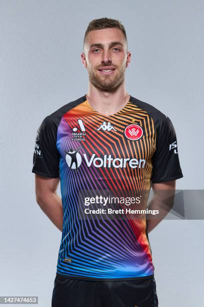 Daniel Margush poses during the Western Sydney Wanderers A-League headshots session at Commbank Stadium on September 19, 2022 in Sydney, Australia.