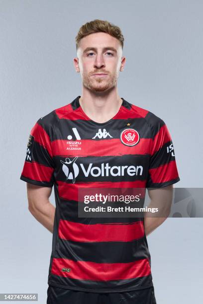 Tom Beadling poses during the Western Sydney Wanderers A-League headshots session at Commbank Stadium on September 19, 2022 in Sydney, Australia.