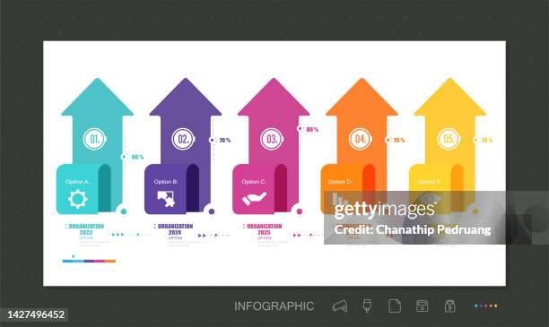 step of business timeline infographic for data business visualization element background template stock illustrationadvice, arrow symbol, brochure, built structure, icons - path infographic stock illustrations