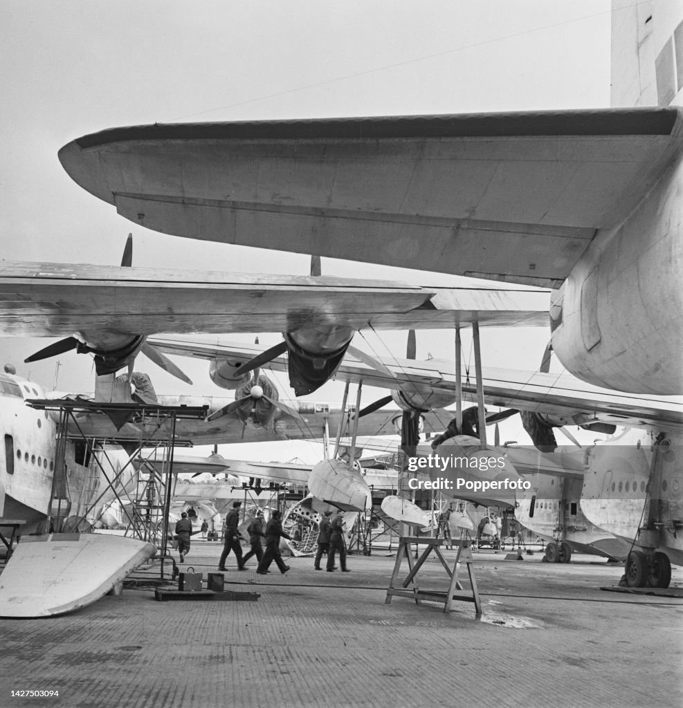 RAF Short Sunderland Flying Boats From No 201 Squadron