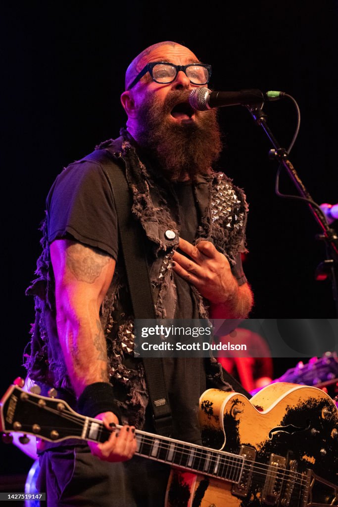 Howie Singer Singer Tim Armstrong of the band Rancid performs onstage during the ...
