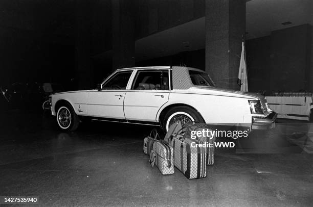 Gucci-designed Cadillac debut at the Olympic Towers in New York on November 11, 1978.