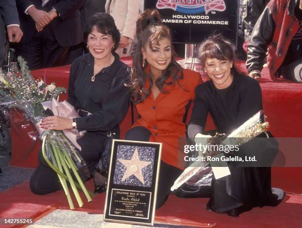 Singer Paula Abdul, mother Lorraine Rykiss and sister Wendy Mandel attend the Hollywood Walk of Fame Star Ceremony for Paula Abdul on December 4,...