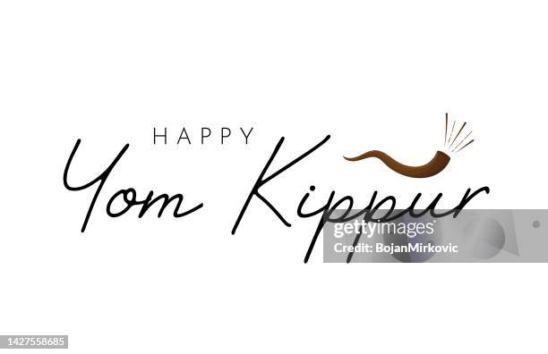 happy yom kippur poster, background. vector - yom kippur stock illustrations