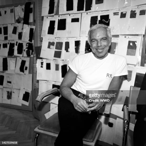 Designer Ralph Lauren in his New York design studios.
