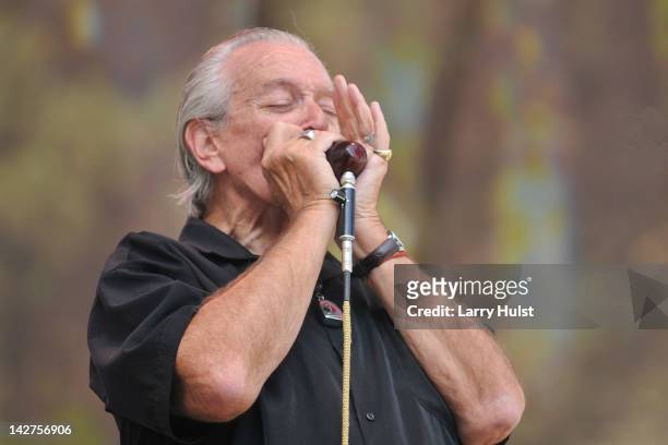Charlie Musselwhite performs at Hardly Strictly Bluegrass festival in Golden Gate Park in San Francisco, California on September 30, 2011.