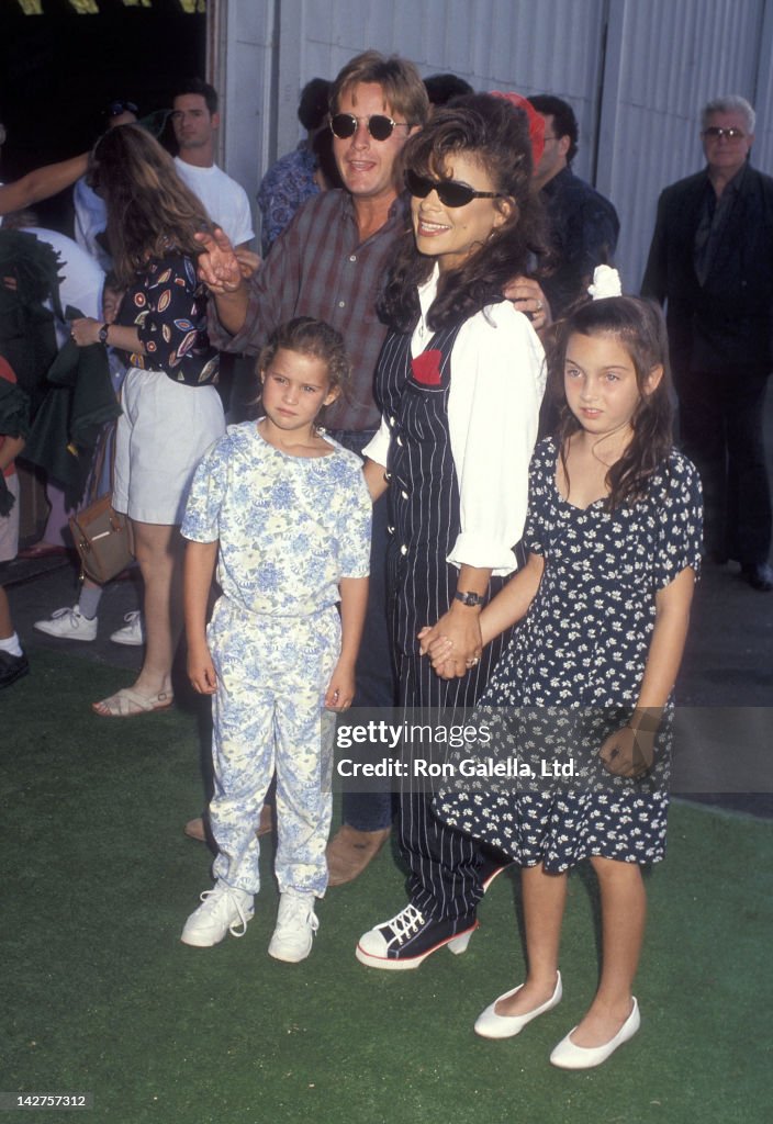Singer Paula Abdul, actor Emilio Estevez, his daughter Paloma Estevez