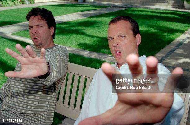 Peter and brother Bobby Farrelly during photo shoot on July 8, 1998 in Beverly Hills, CA.