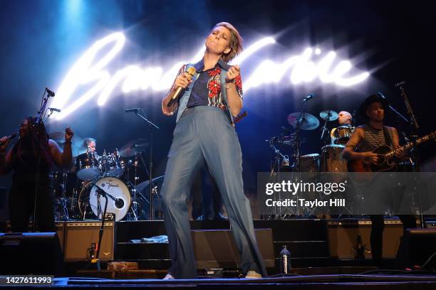 Brandi Carlile performs during the 2022 Sound on Sound Music Festival at Seaside Park on September 25, 2022 in Bridgeport, Connecticut.