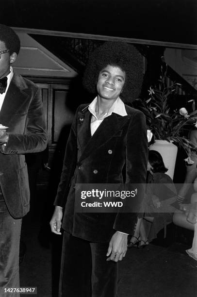 Michael Jackson attends an event featuring screenings at the Baronet and Coronet theaters, plus an afterparty at Studio 54, in New York City on...