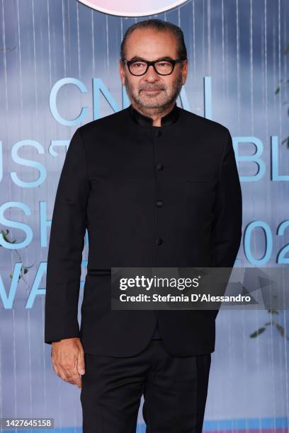 Remo Ruffini attends the CNMI Sustainable Fashion Awards 2022 pink carpet during the Milan Fashion Week Womenswear Spring/Summer 2023 on September...