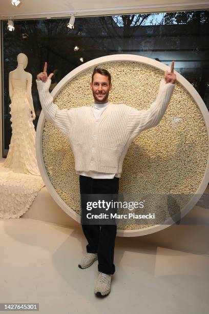 Designer Simon Porte Jacquemus attends the opening of the Jacquemus' Boutique as part of Paris Fashion Week at 27 avenue Montaigne on September 26,...