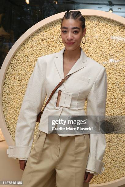 Reign Judge attends the opening of the Jacquemus' Boutique as part of Paris Fashion Week at 27 avenue Montaigne on September 26, 2022 in Paris,...