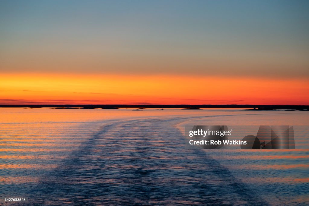 Cruise Ferry Åland Archipelago Finland Midnight sun