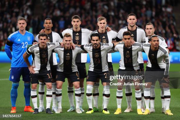 Players of Germany pose for a team photograph prior to the UEFA Nations League League A Group 3 match between England and Germany at Wembley Stadium...