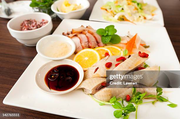 drunken chicken - drunken chicken stock pictures, royalty-free photos & images