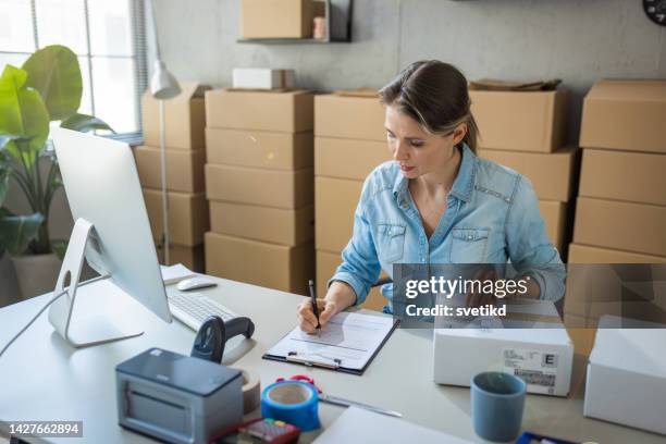 small business owner - office supplies stock pictures, royalty-free photos & images