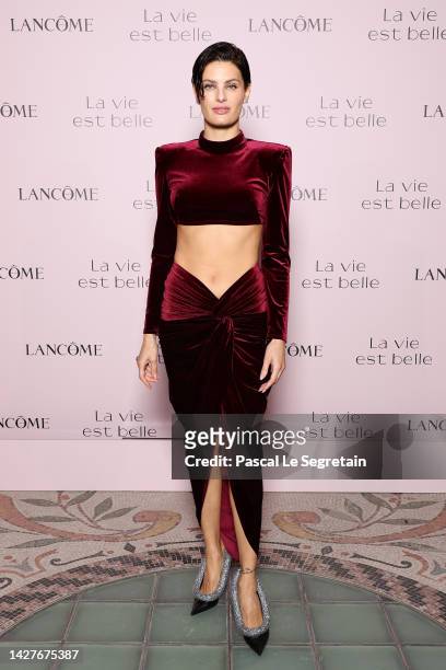 Isabeli Fontana attends the "La Vie Est Belle Celebration" By Lancome as part of Paris Fashion Week at Le Petit Palais on September 26, 2022 in...