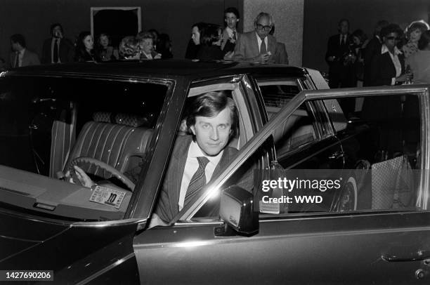 Maurizio Gucci attends the Gucci-designed Cadillac debut at the Olympic Towers in New York on November 11, 1978.