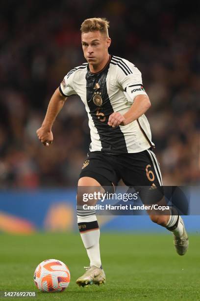 Joshua Kimmich of Germany in action during the UEFA Nations League League A Group 3 match between England and Germany at Wembley Stadium on September...