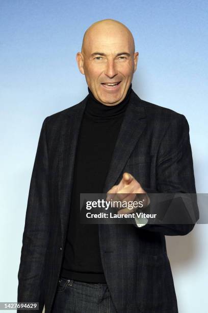 Nicolas Canteloup attends the "Jack Mimoun Et Les Secrets De Val Verde" premiere at Le Grand Rex on September 26, 2022 in Paris, France.