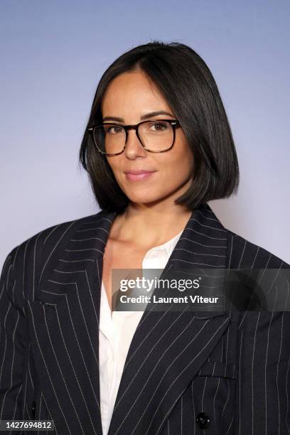 Agathe Auproux attends the "Jack Mimoun Et Les Secrets De Val Verde" premiere at Le Grand Rex on September 26, 2022 in Paris, France.