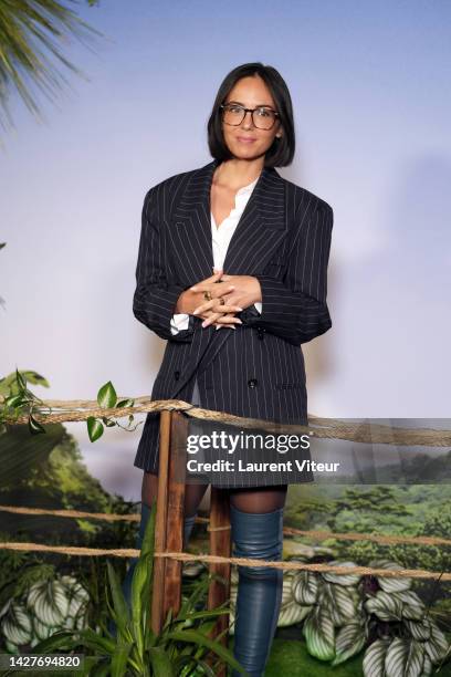 Agathe Auproux attends the "Jack Mimoun Et Les Secrets De Val Verde" premiere at Le Grand Rex on September 26, 2022 in Paris, France.