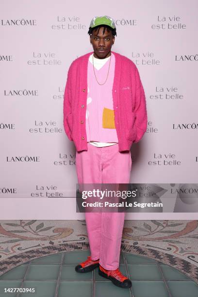 Guest attends the "La Vie Est Belle Celebration" By Lancome as part of Paris Fashion Week at Le Petit Palais on September 26, 2022 in Paris, France.