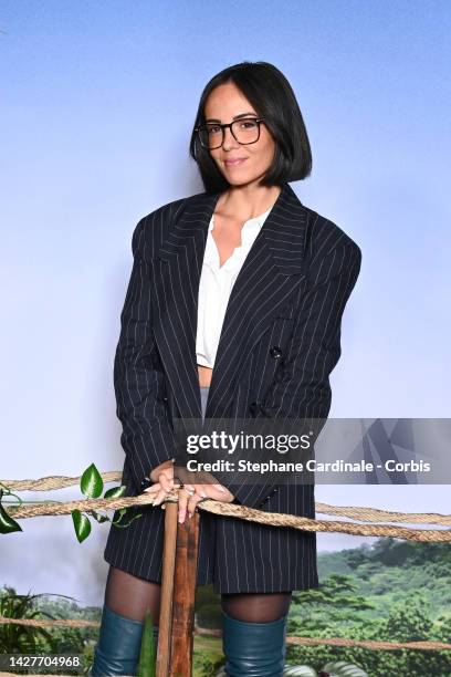 Agathe Auproux attends the "Jack Mimoun Et Les Secrets De Val Verde" Premiere at Le Grand Rex on September 26, 2022 in Paris, France.