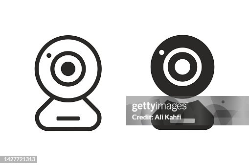Web camera - security camera icon Web camera - security camera icon