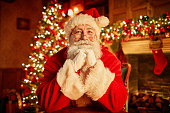 Portrait Of Traditional Santa Claus On Christmas
