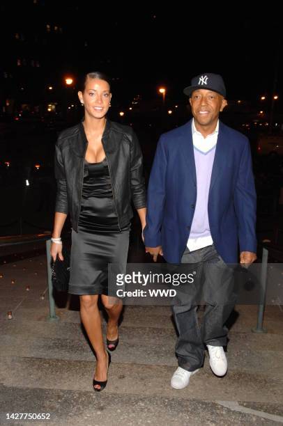 Model Porschla Coleman and Russell Simmons attend Vanity Fair's party for the opening of the Tribeca Film Festival at the Supreme Courthouse in New...