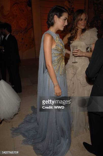 Actresses Camilla Belle, left, and Molly Sims attend the Metropolitan Museum of Art's annual Costume Institute gala in New York City. Belle wears a...