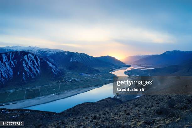 brahmaputra in winter - national landmark stock pictures, royalty-free photos & images