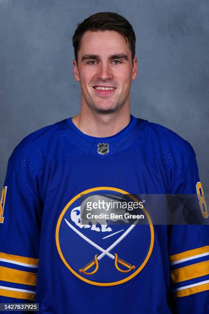 Brett Murray of the Buffalo Sabres poses for his official headshot for the 2022-2023 season on September 21, 2022 at the KeyBank Center in Buffalo,...
