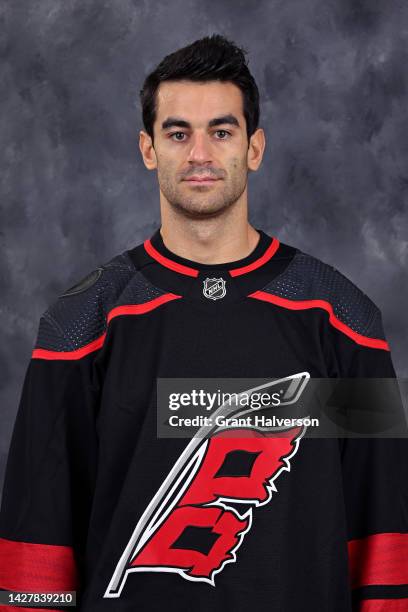 Max Pacioretty of the Carolina Hurricanes poses for his official headshot for the 2022-2023 season on September 21, 2022 at Carolina Family Practice...