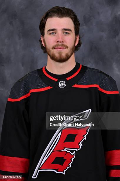 Dylan Coghlan of the Carolina Hurricanes poses for his official headshot for the 2022-2023 season on September 21, 2022 at Carolina Family Practice...