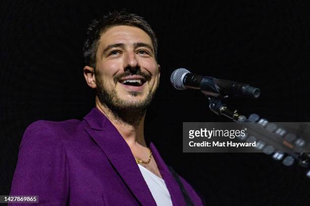 Marcus Mumford performs onstage at the Paramount Theatre on September 26, 2022 in Seattle, Washington.